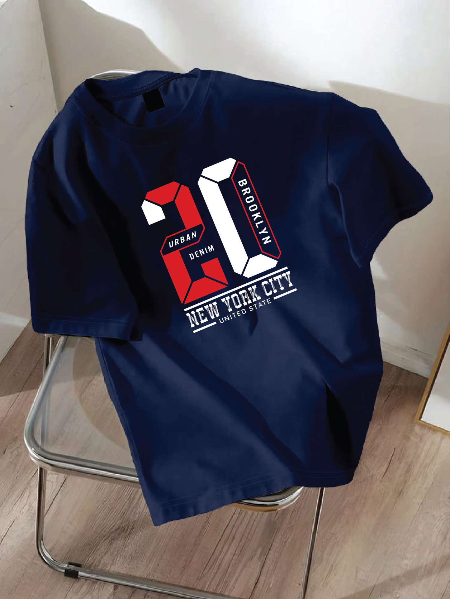Drop Shoulder T-shirt Print 20