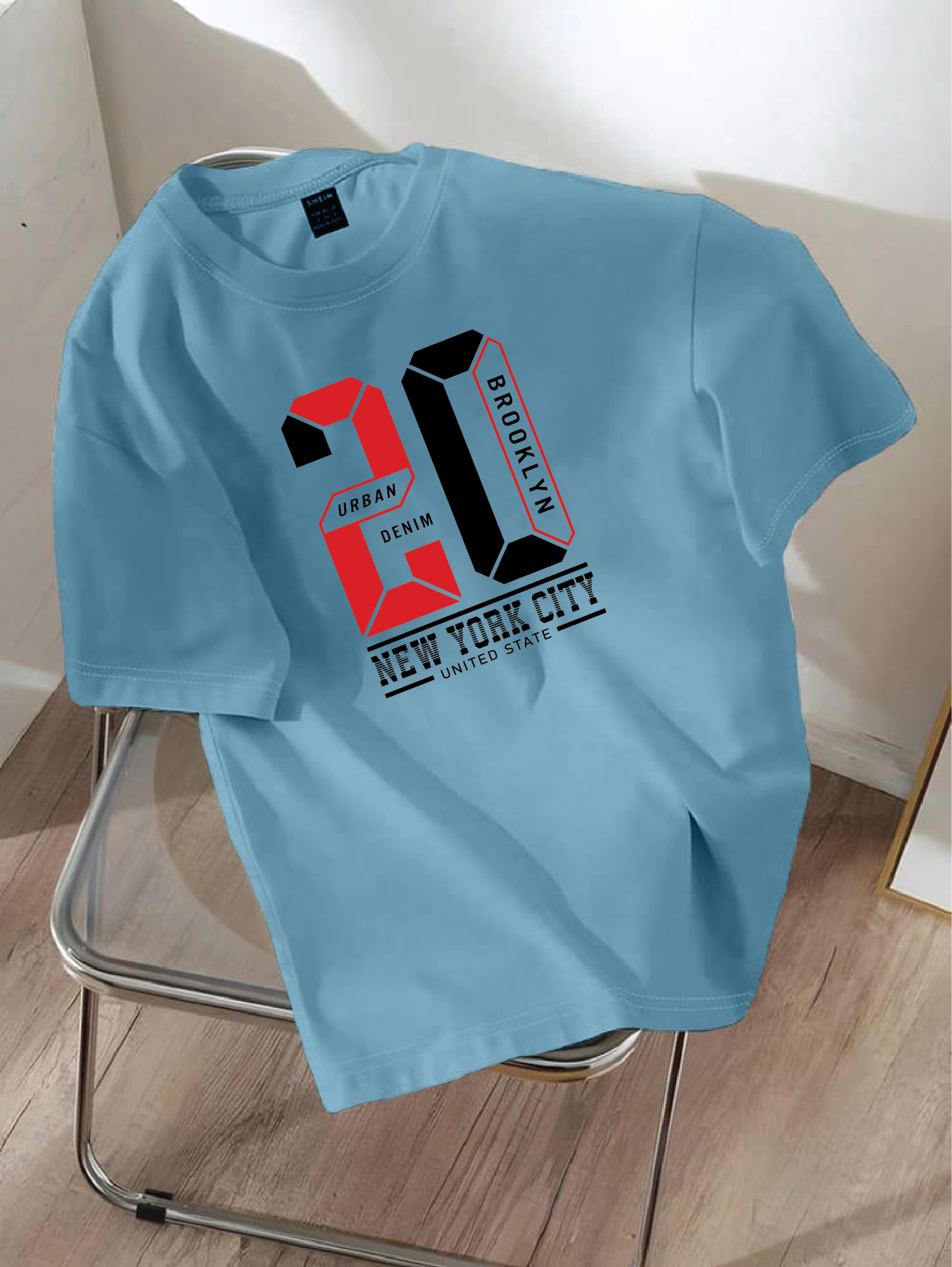 Drop Shoulder T-shirt Print 20