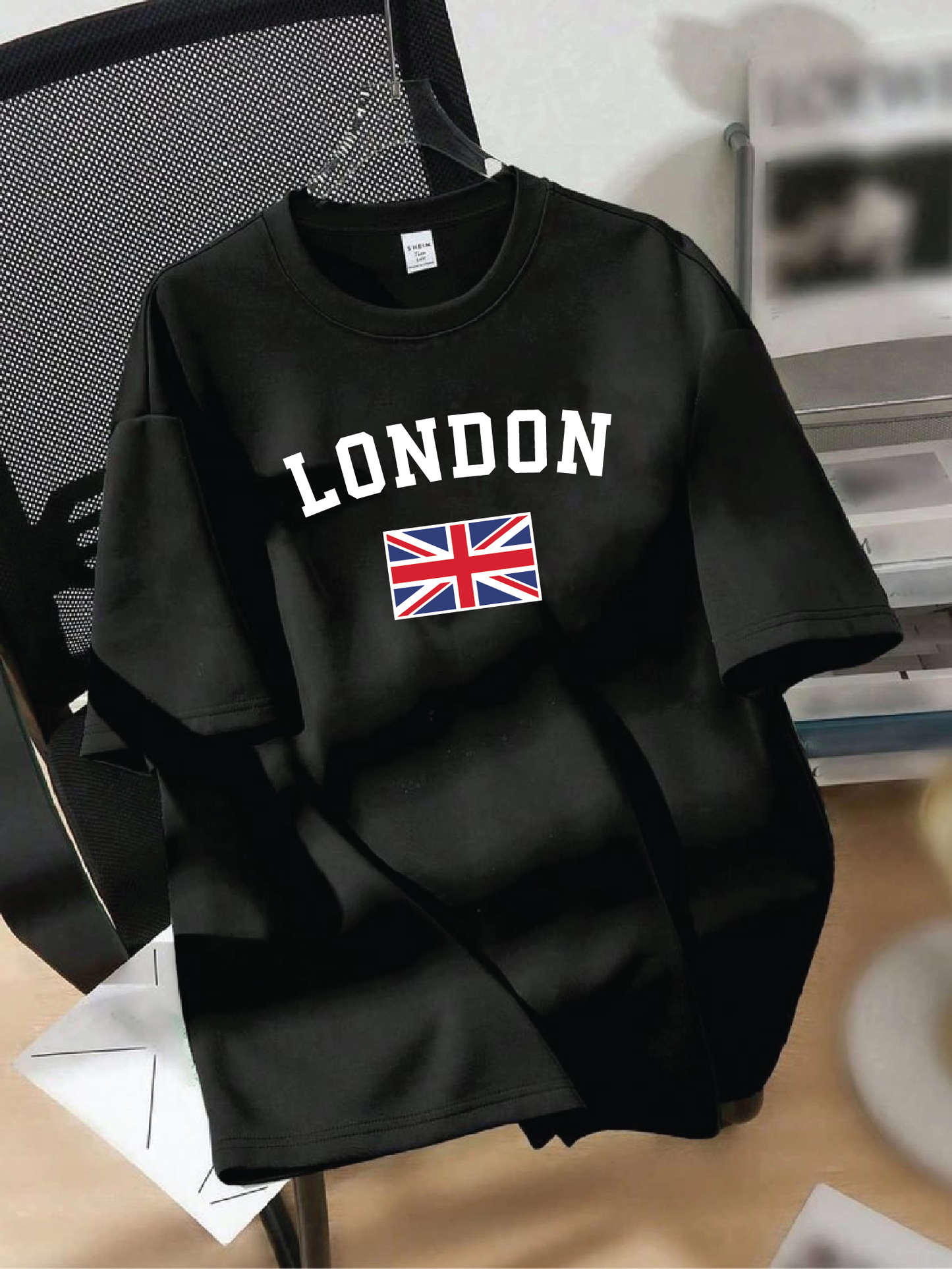 Drop Shoulder T-shirt Print LONDON