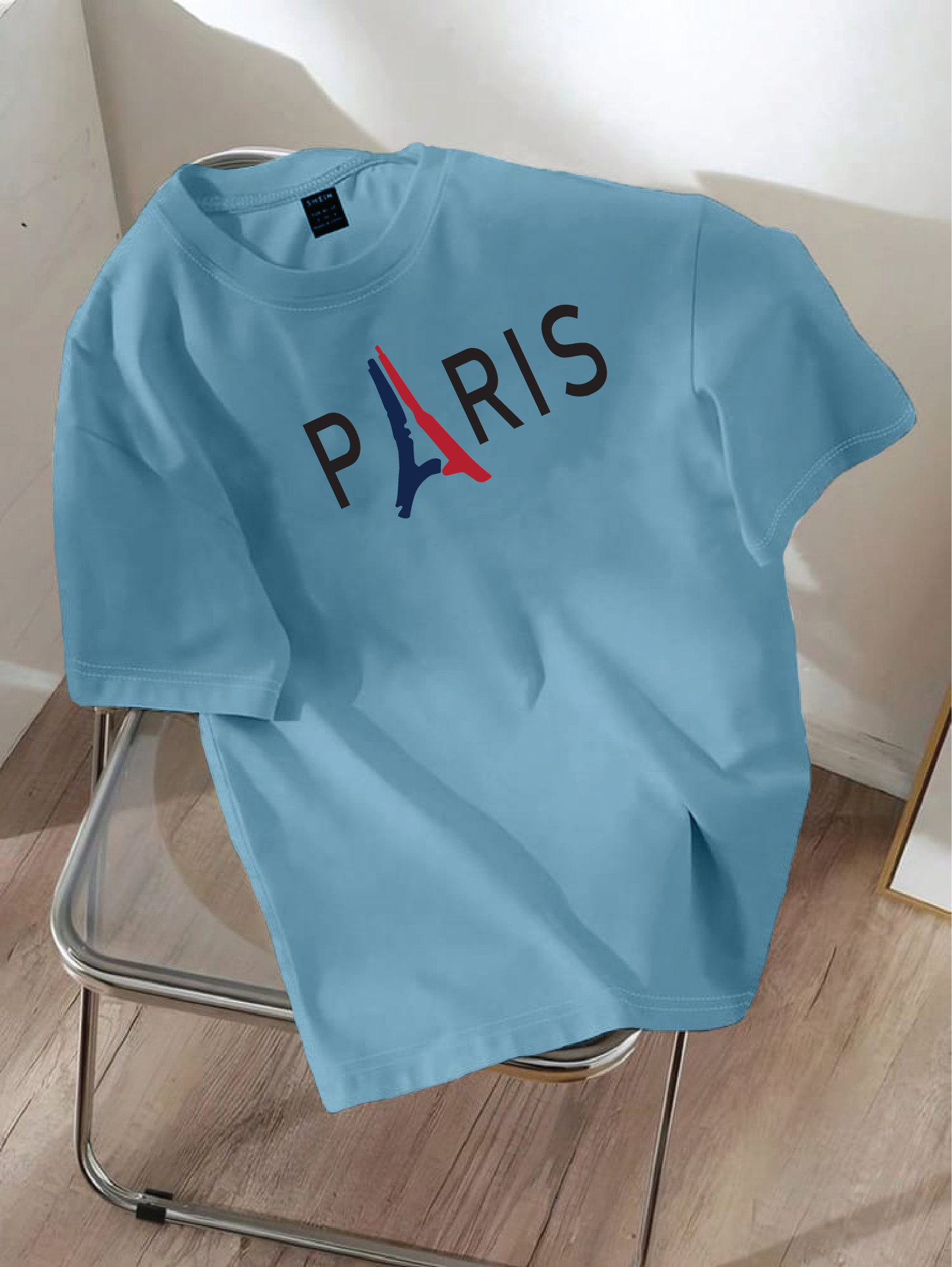 Drop Shoulder T-shirt Print P@RIS