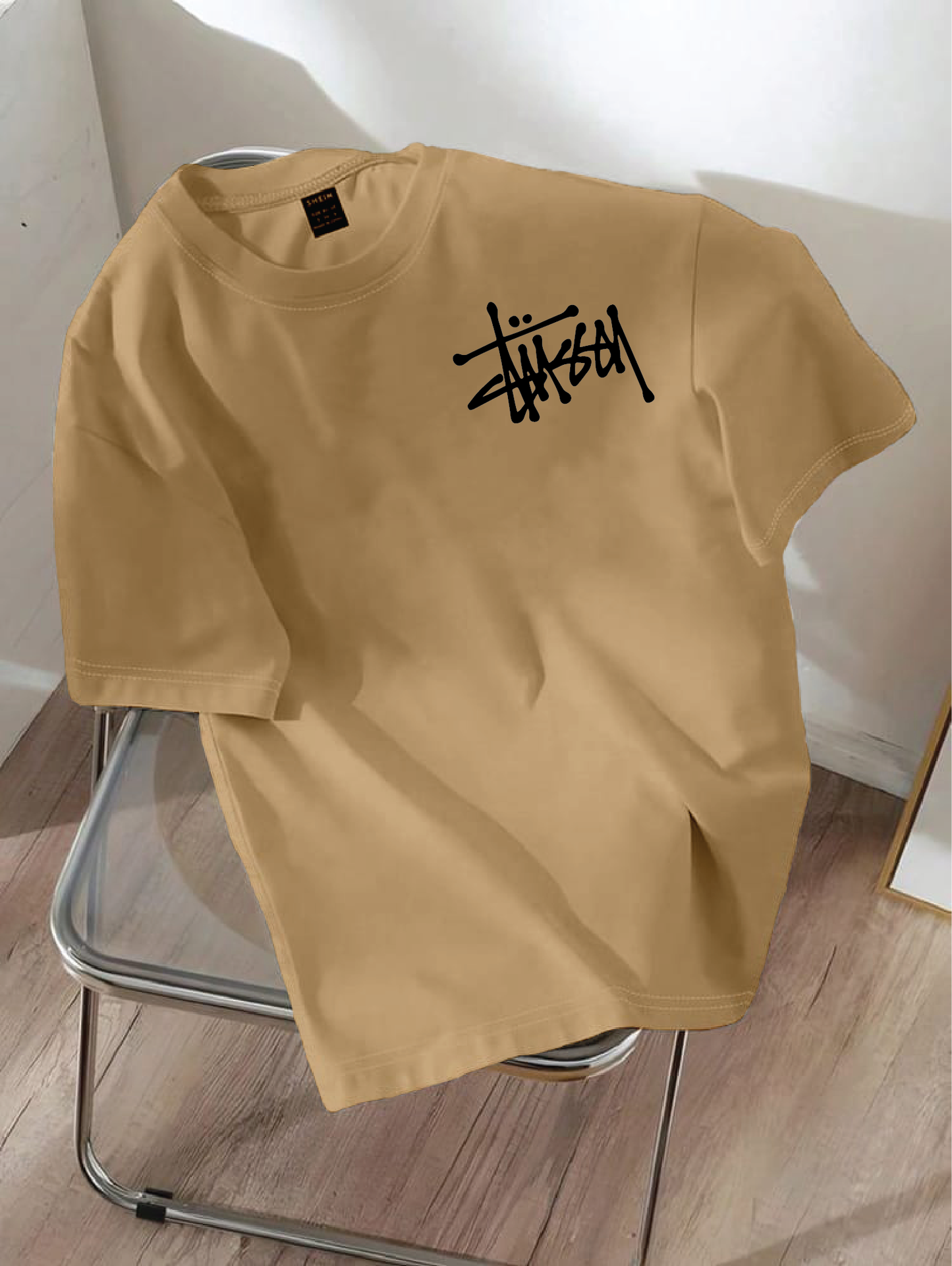 Drop Shoulder T-shirt Print sign
