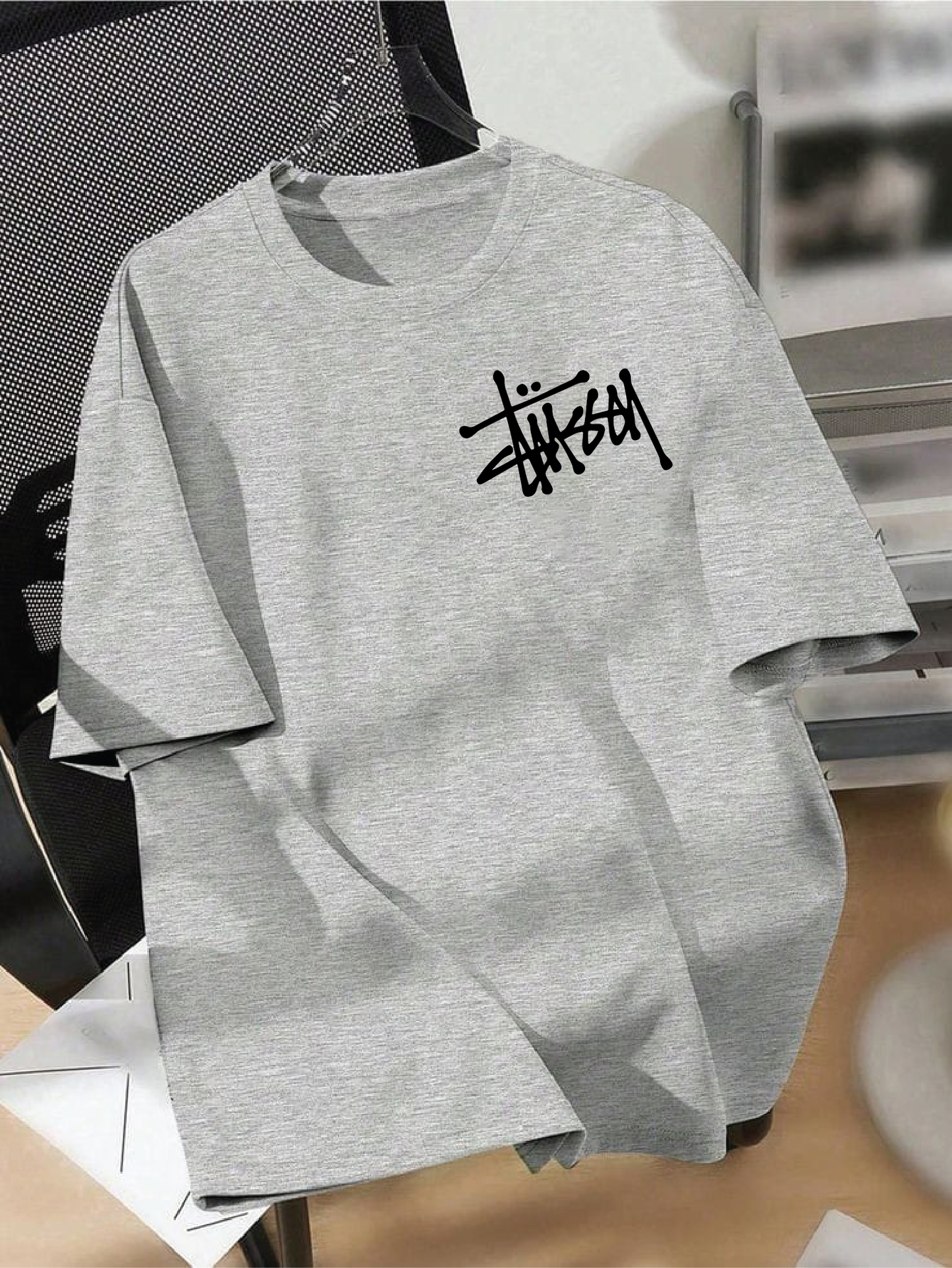 Drop Shoulder T-shirt Print sign