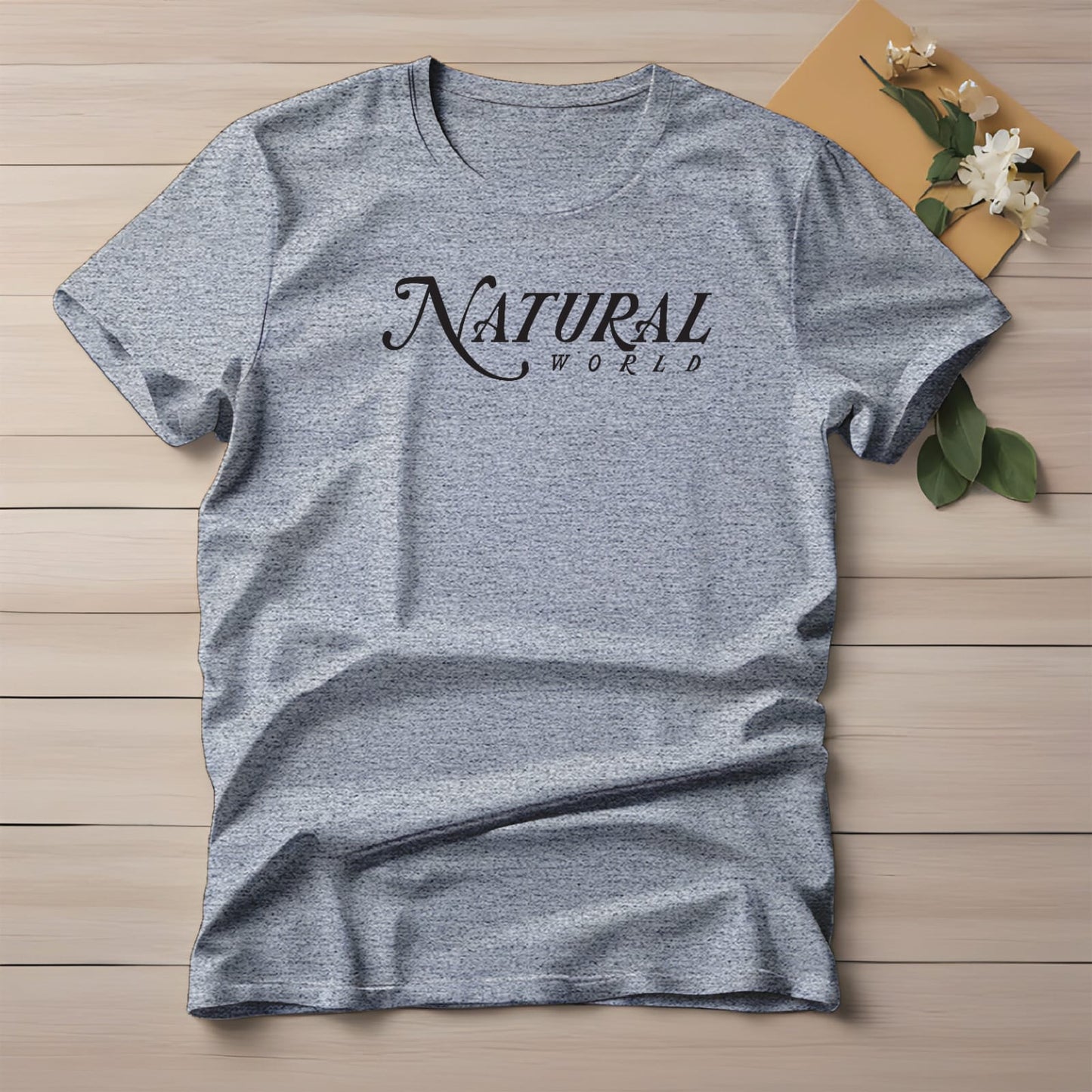 Half Sleeve t-shirt print NATURAL WORLD