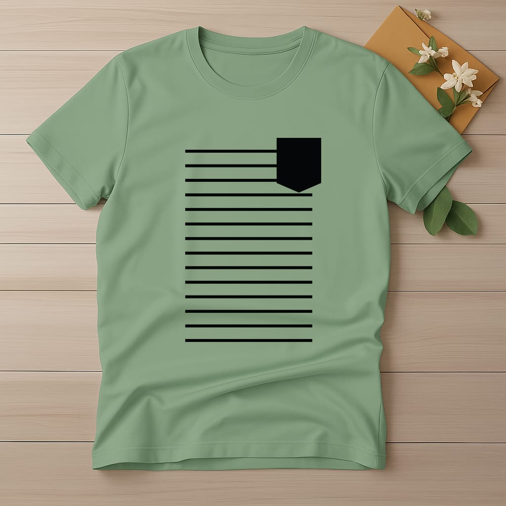 Half Sleeve t-shirt print POCKET