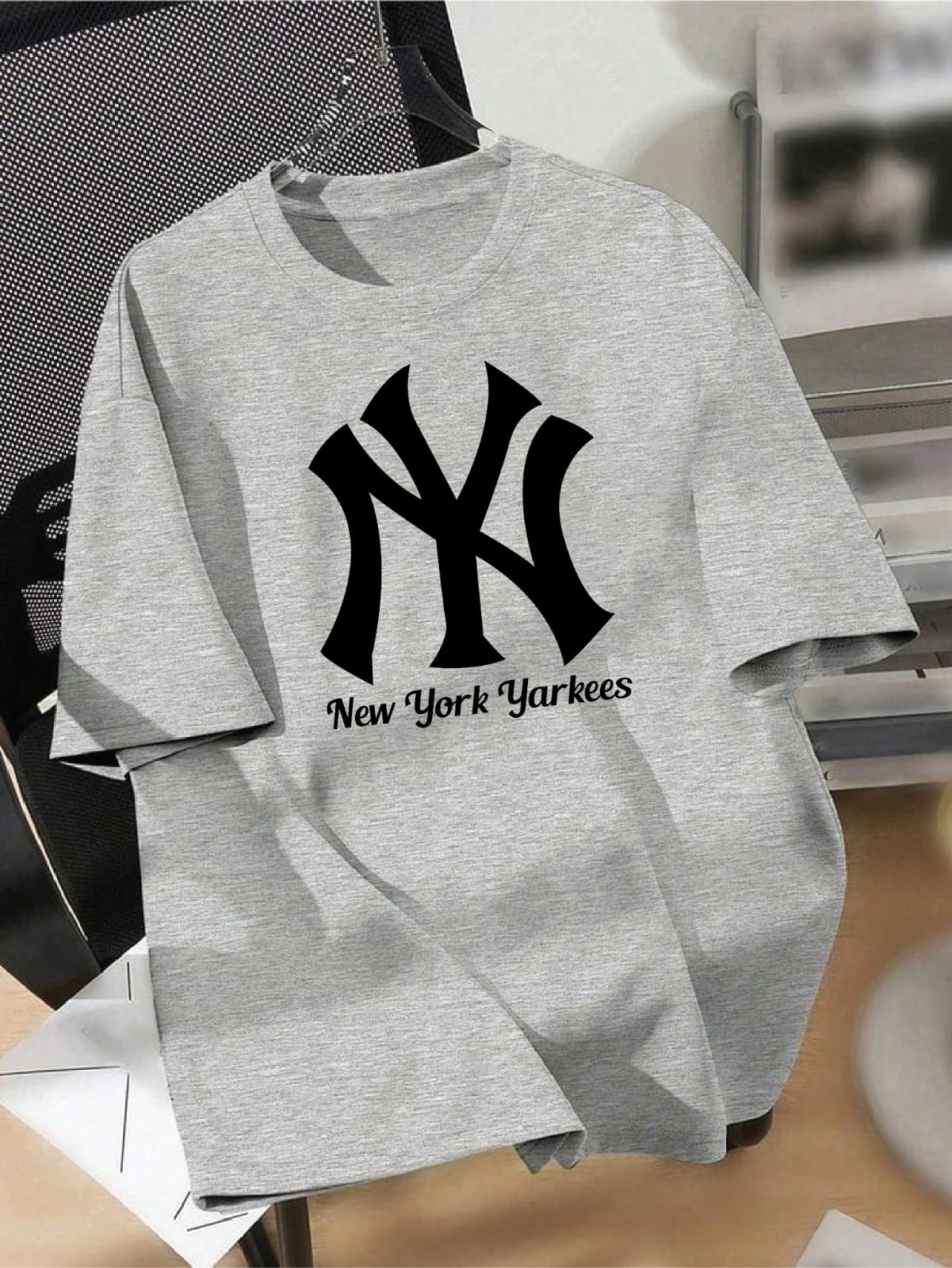 Drop Shoulder T-shirt Print NY