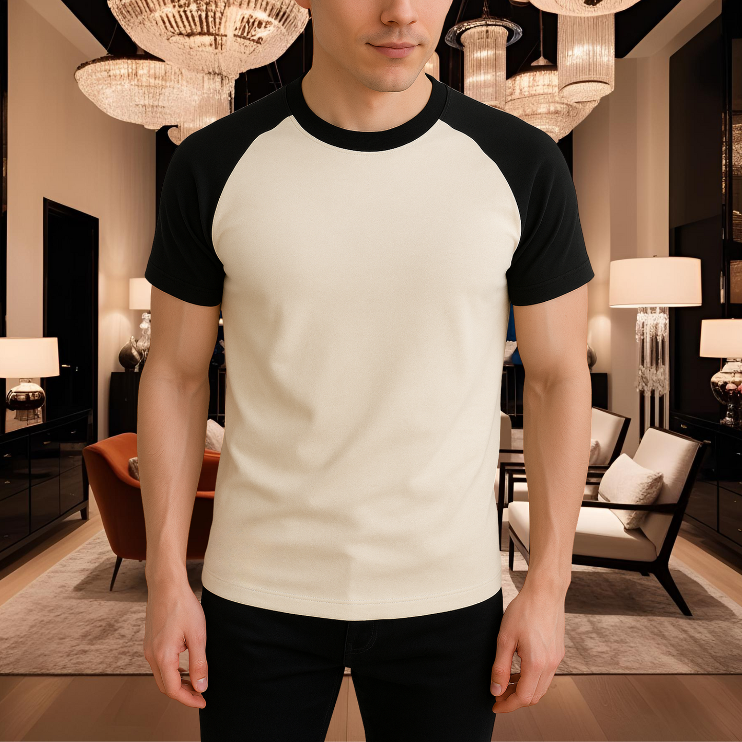 Raglan Half Sleeve Premium T-shirt RG3