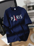 Drop Shoulder T-shirt Print P@RIS