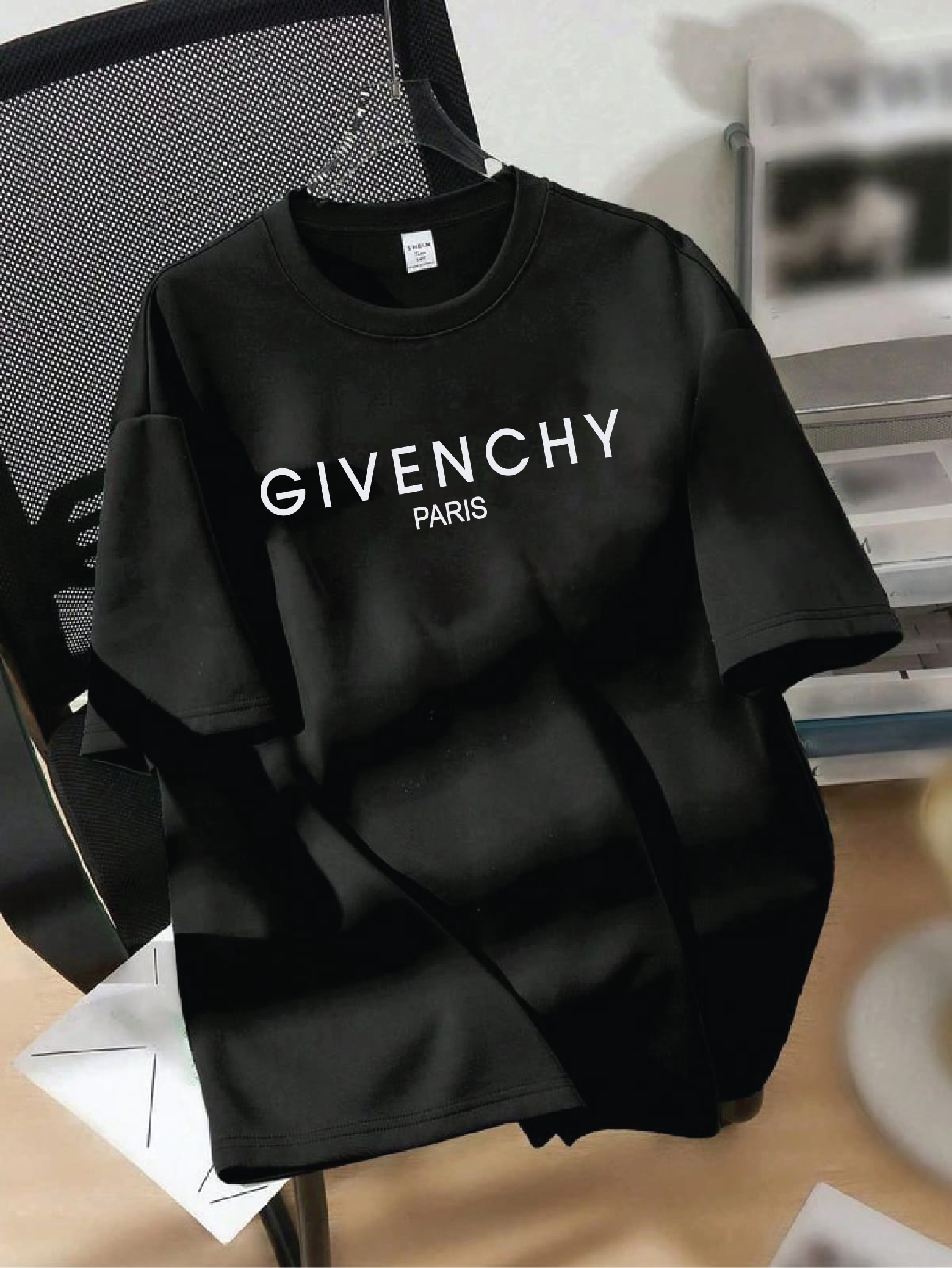 Drop Shoulder T-shirt Print GIVENCHY
