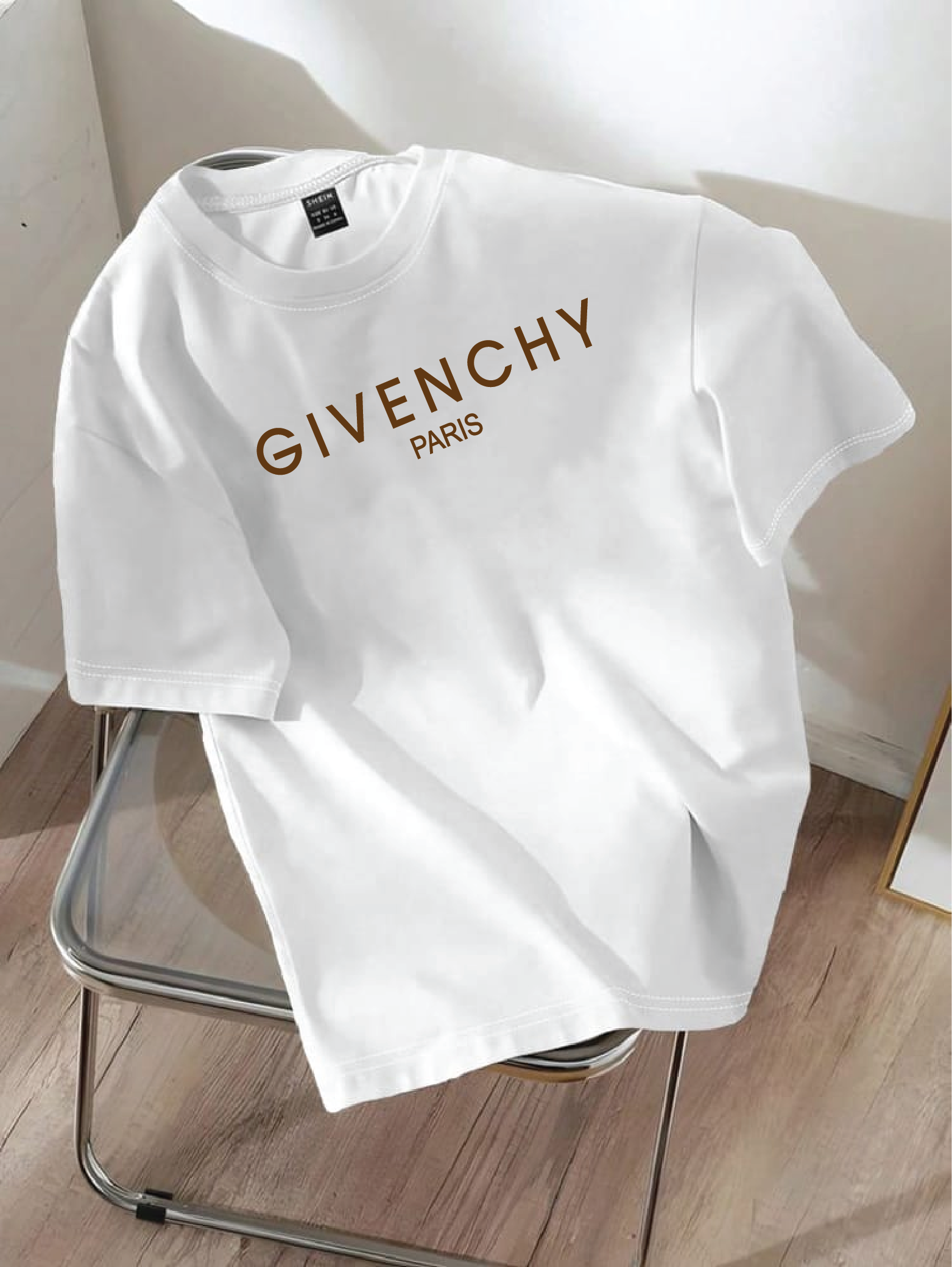 Drop Shoulder T-shirt Print GIVENCHY