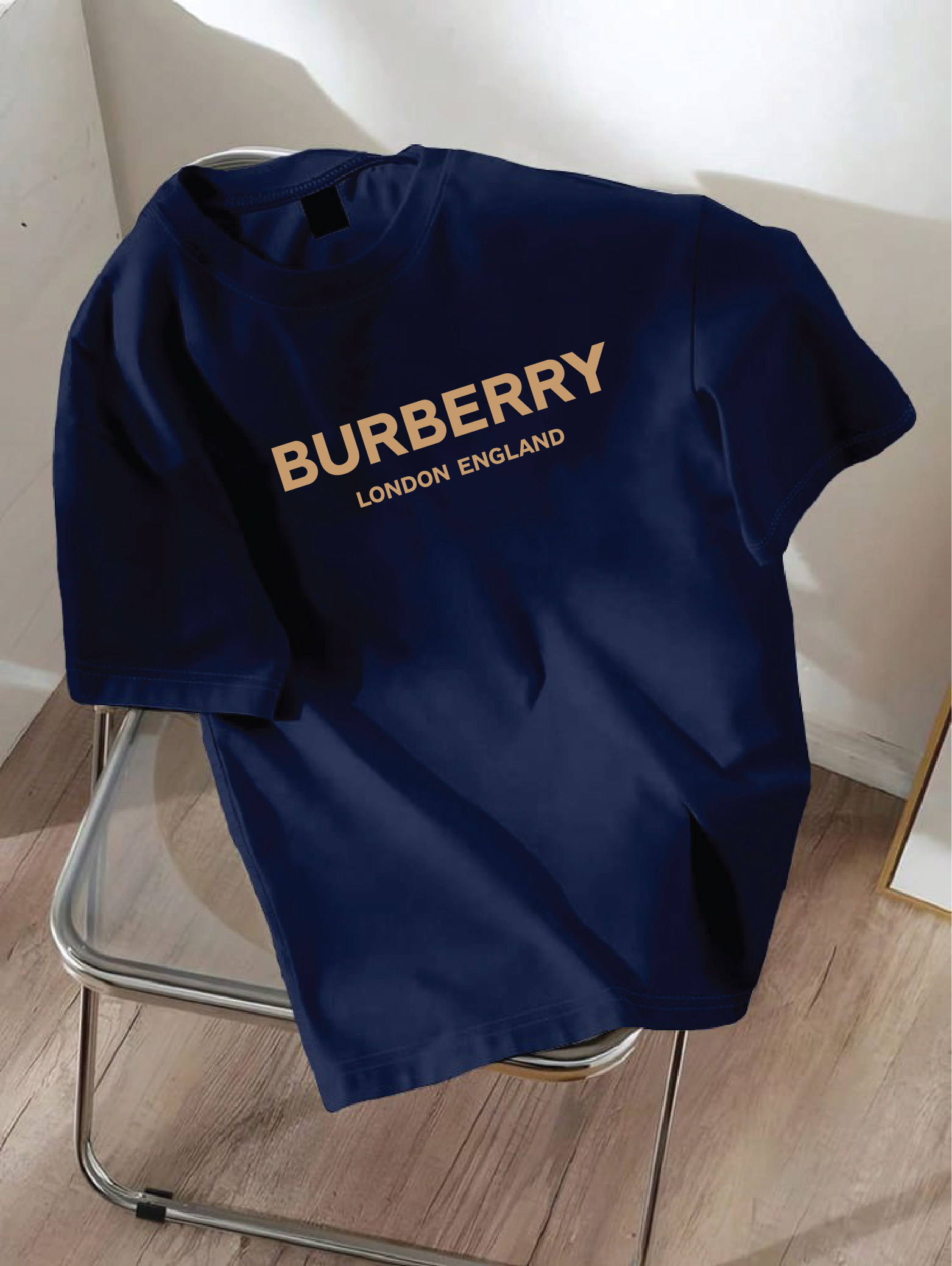 Drop Shoulder T-shirt Print BURBERRY