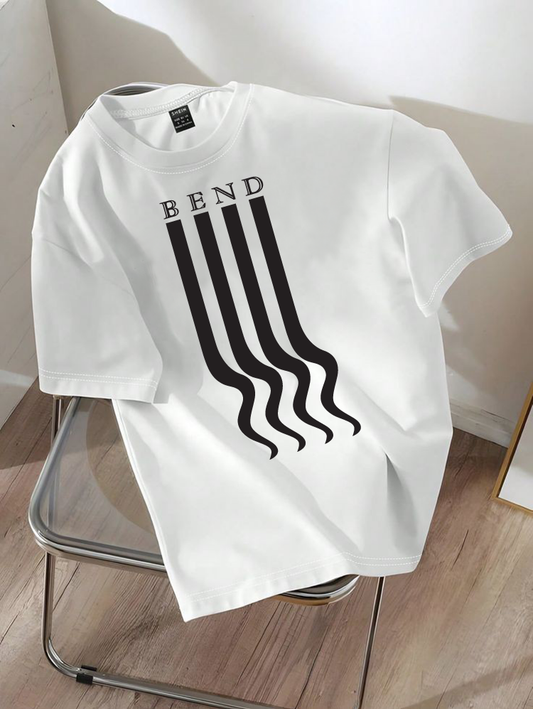 Drop Shoulder T-shirt Print