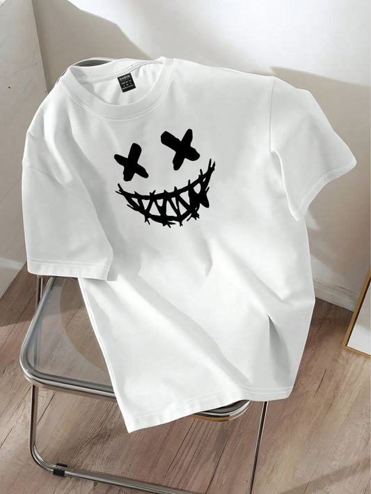 Drop Shoulder T-shirt Print