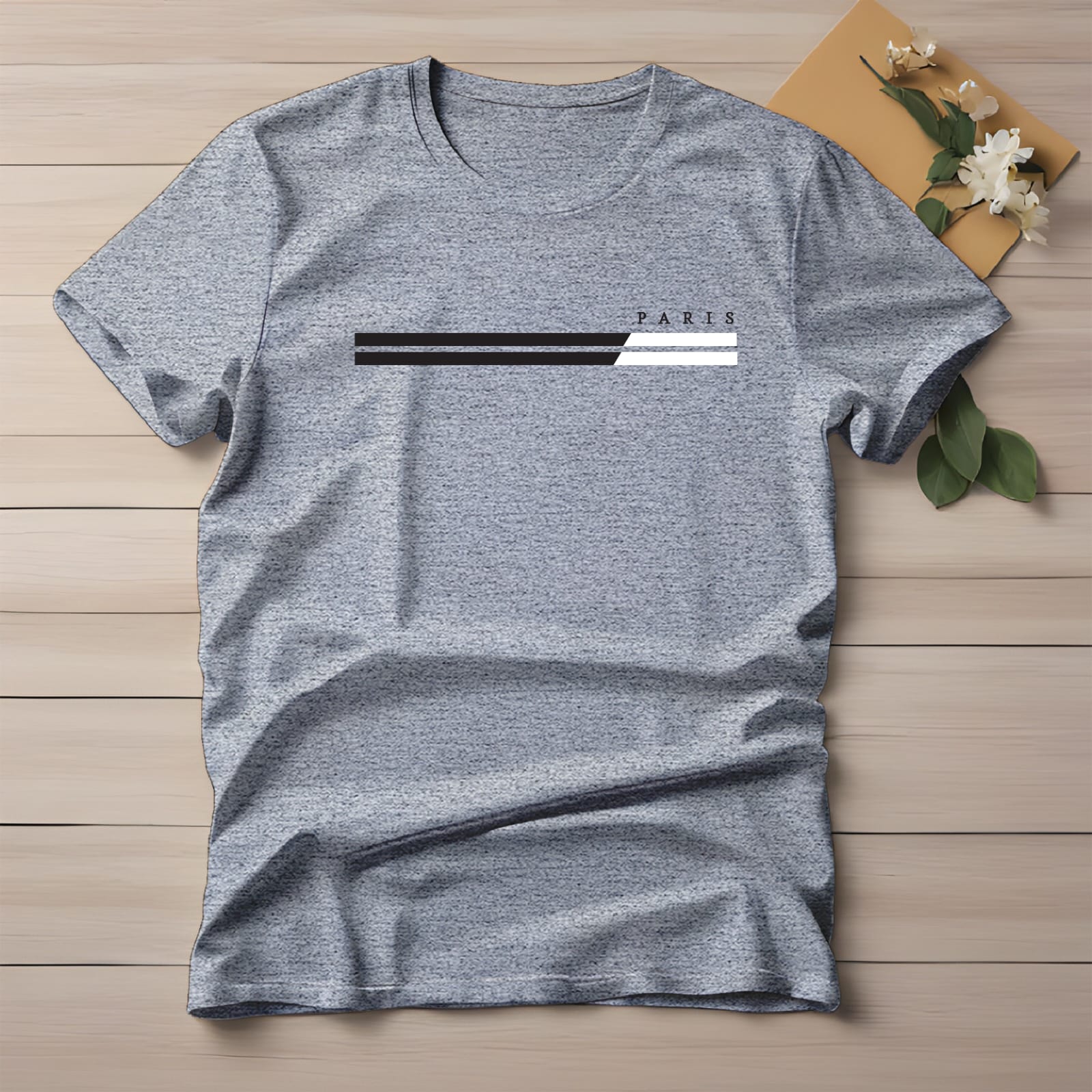 Half Sleeve t-shirt print PARIS 2 LINE