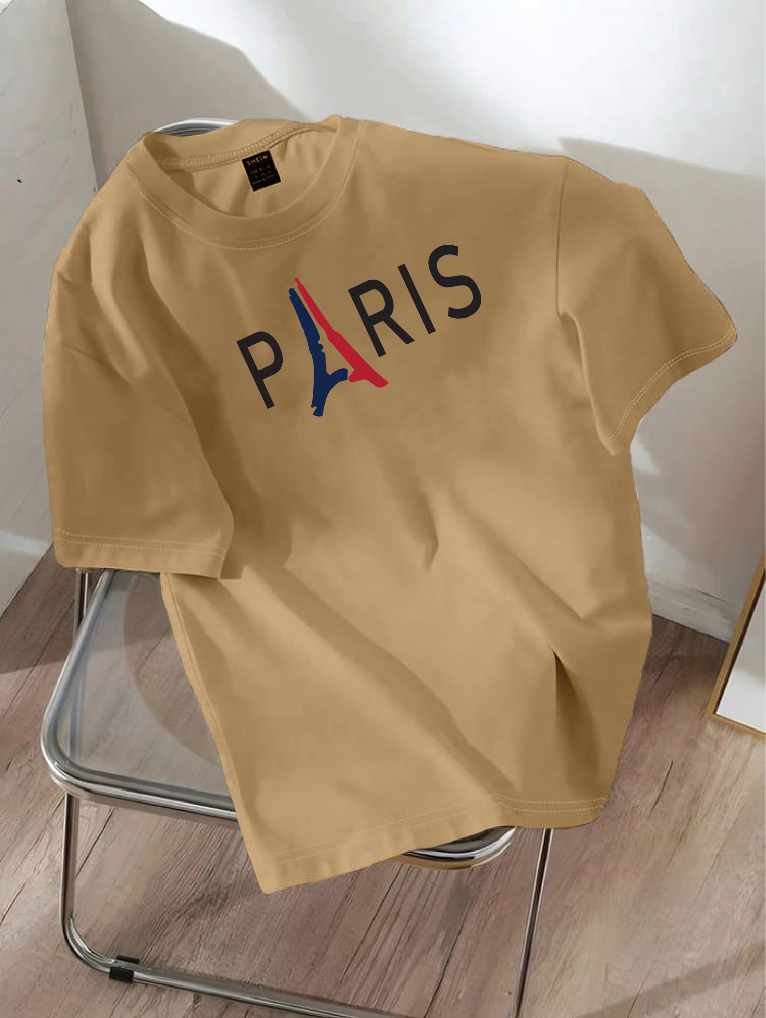 Drop Shoulder T-shirt Print P@RIS