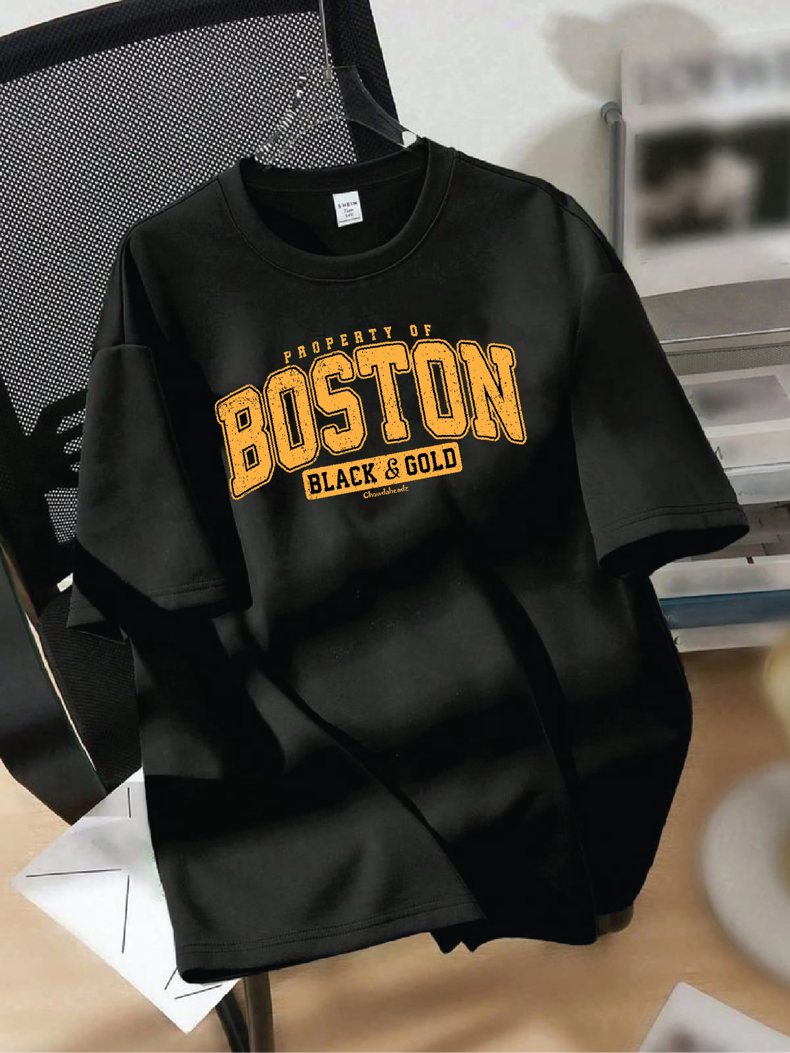 Drop Shoulder T-shirt Print BOSTON
