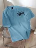 Drop Shoulder T-shirt Print sign