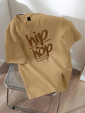 Drop Shoulder T-shirt Print hip hop