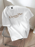 Drop Shoulder T-shirt Print CHRISTIAN DIOR
