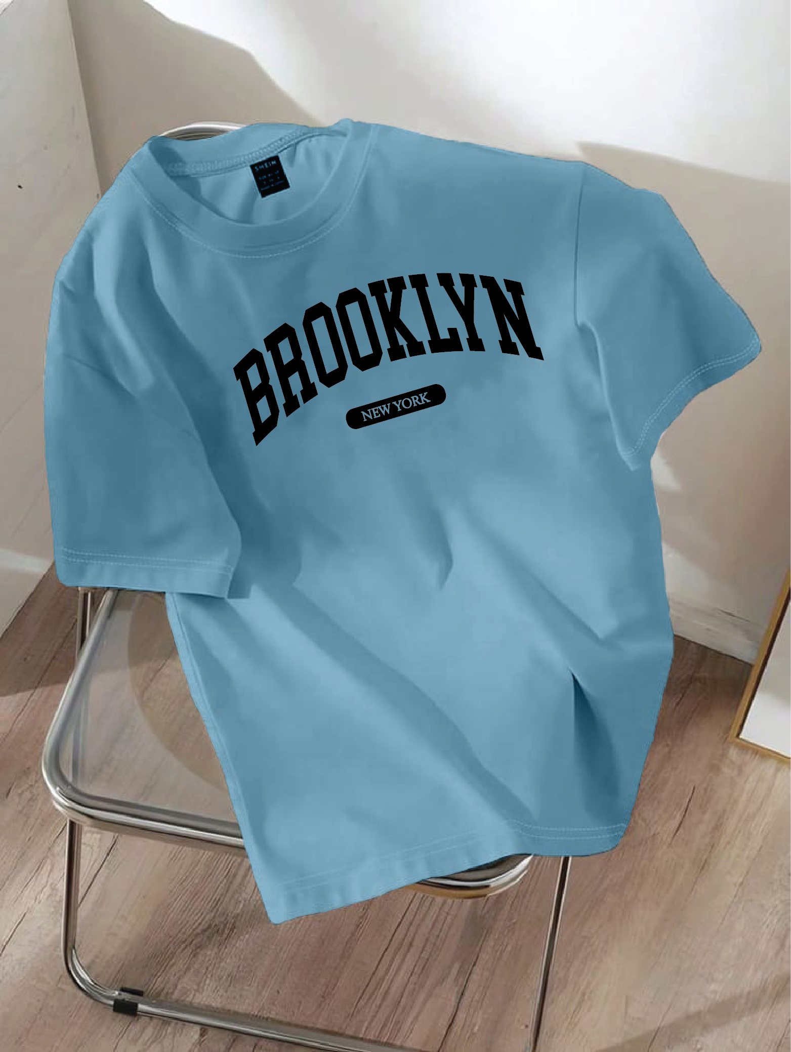 Drop Shoulder T-shirt Print BROOKLYN