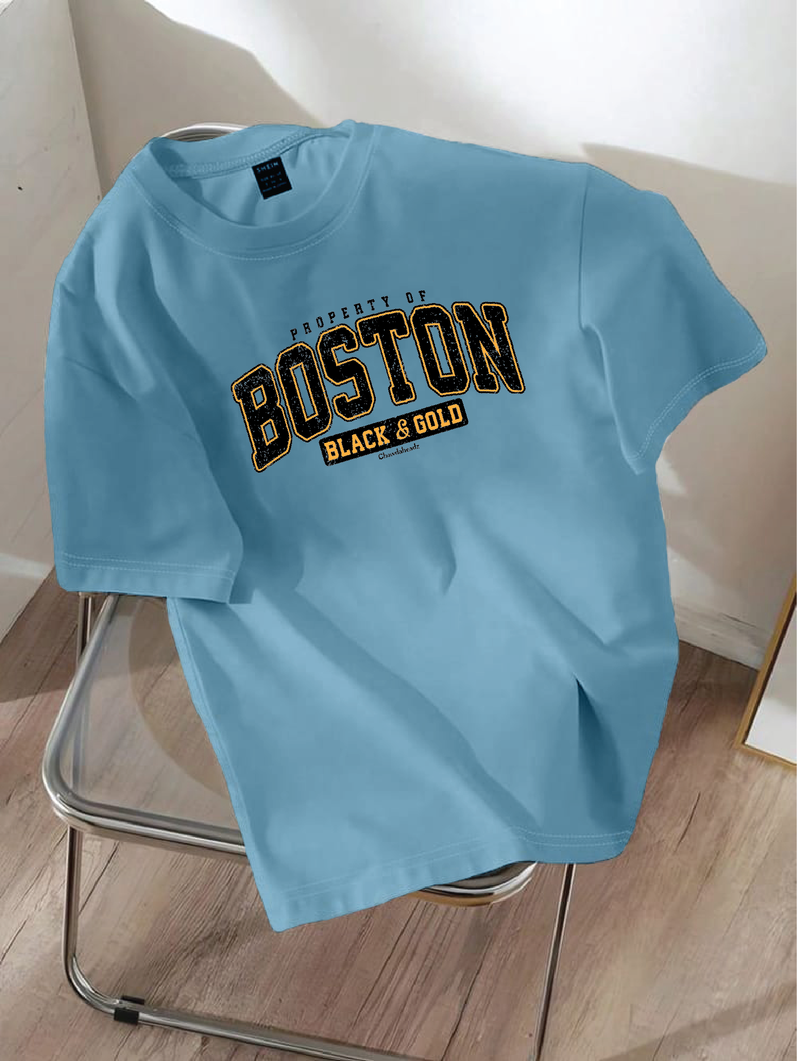 Drop Shoulder T-shirt Print BOSTON