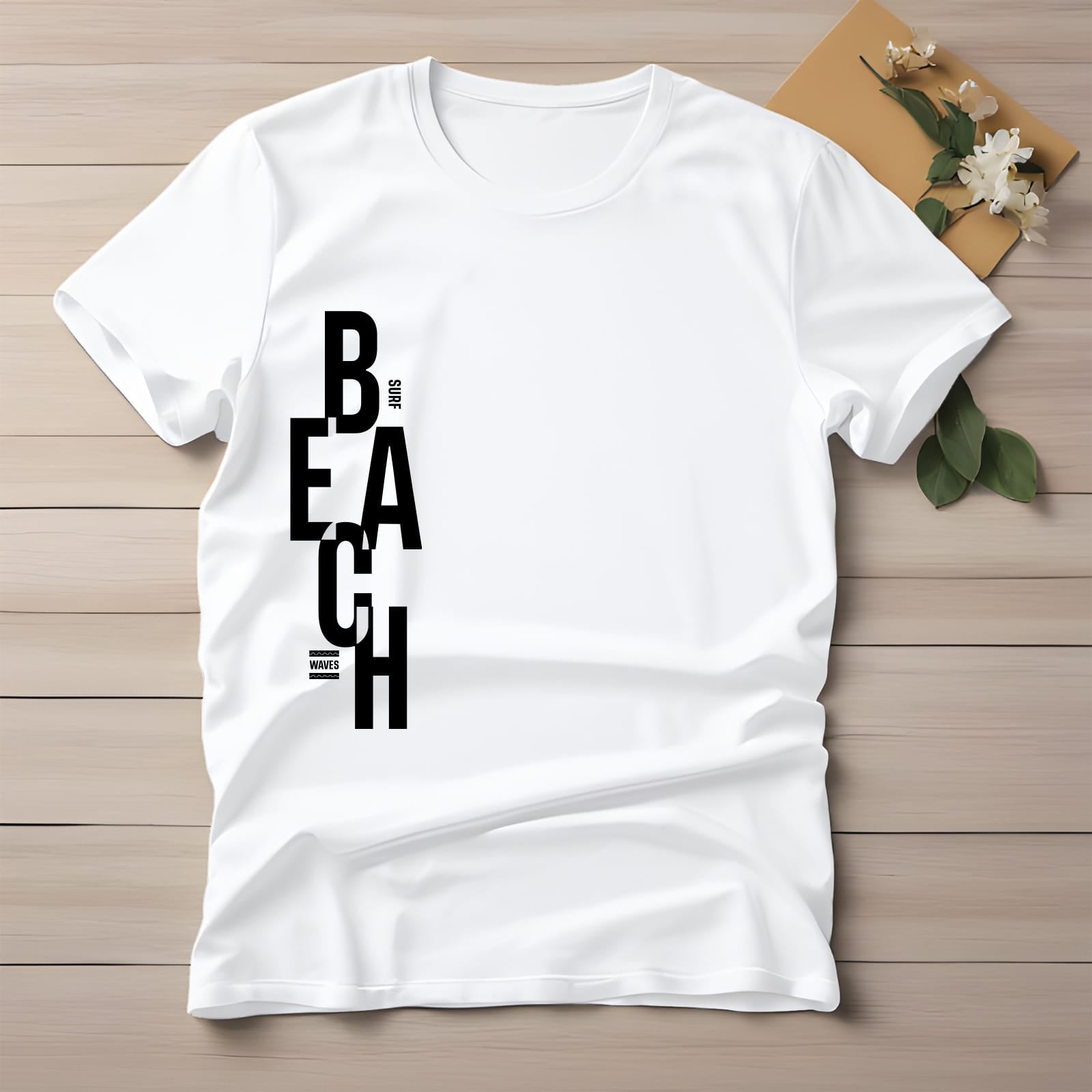 Half Sleeve t-shirt print BEACH