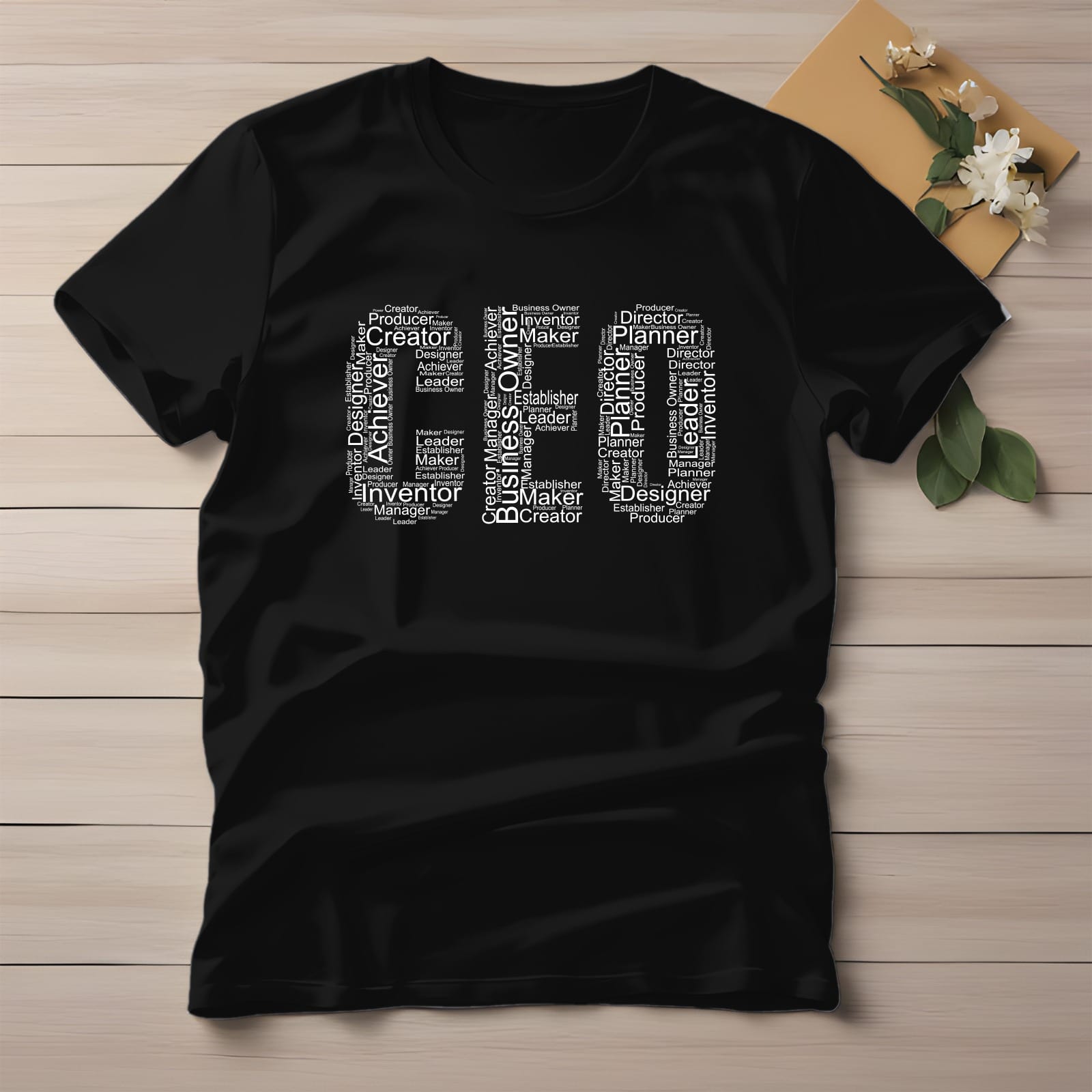 Half Sleeve t-shirt print CEO