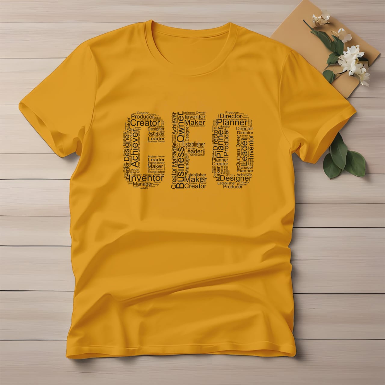 Half Sleeve t-shirt print CEO