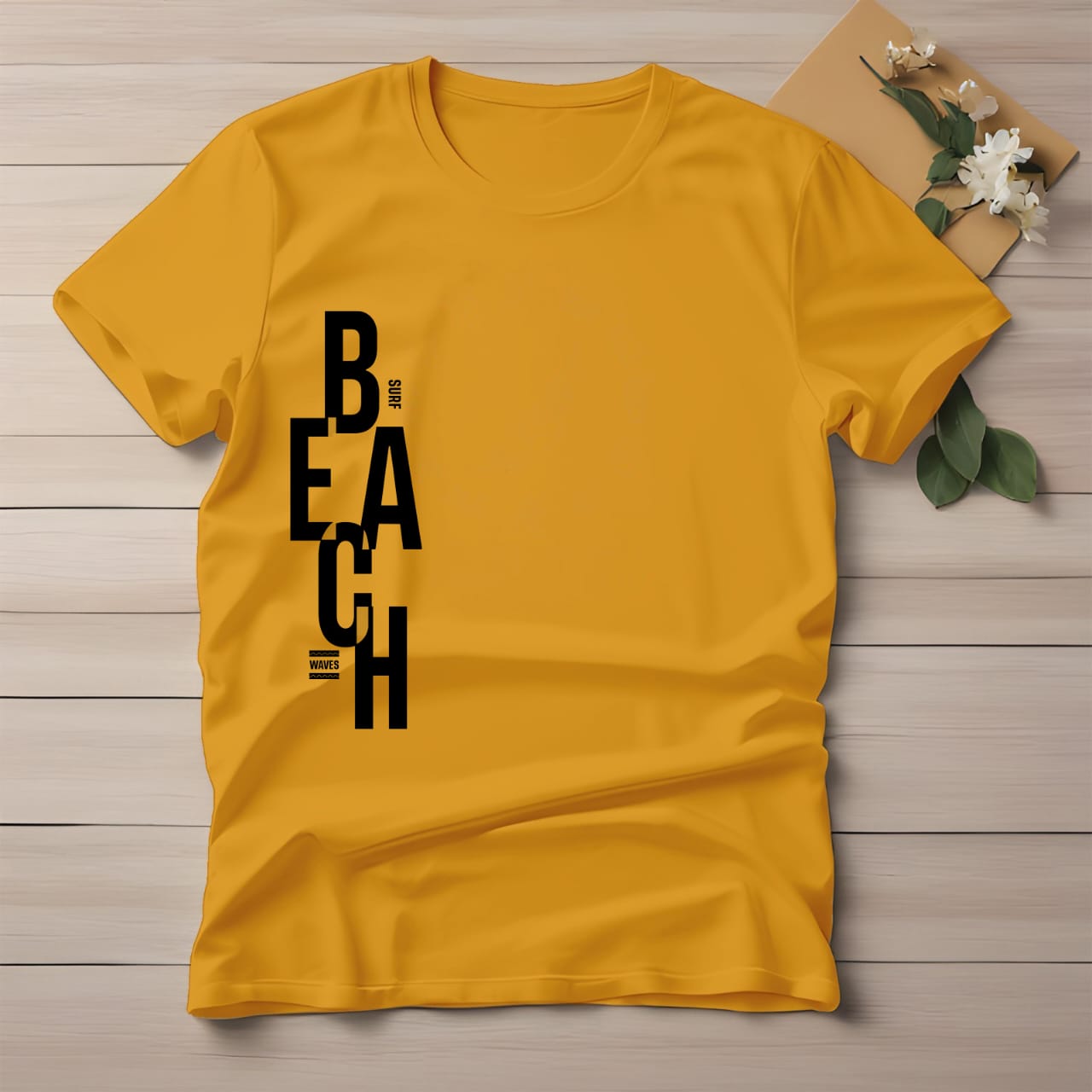 Half Sleeve t-shirt print BEACH