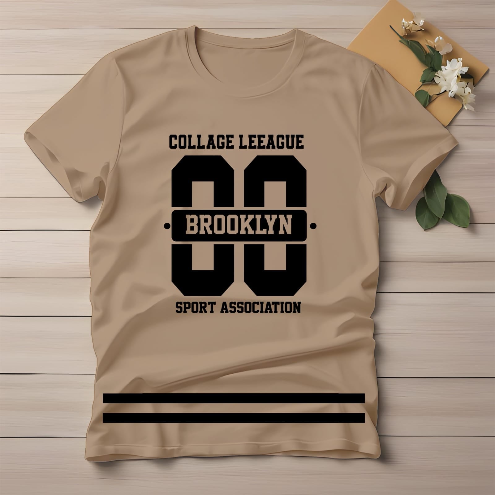 Half Sleeve t-shirt print BROOKLYN