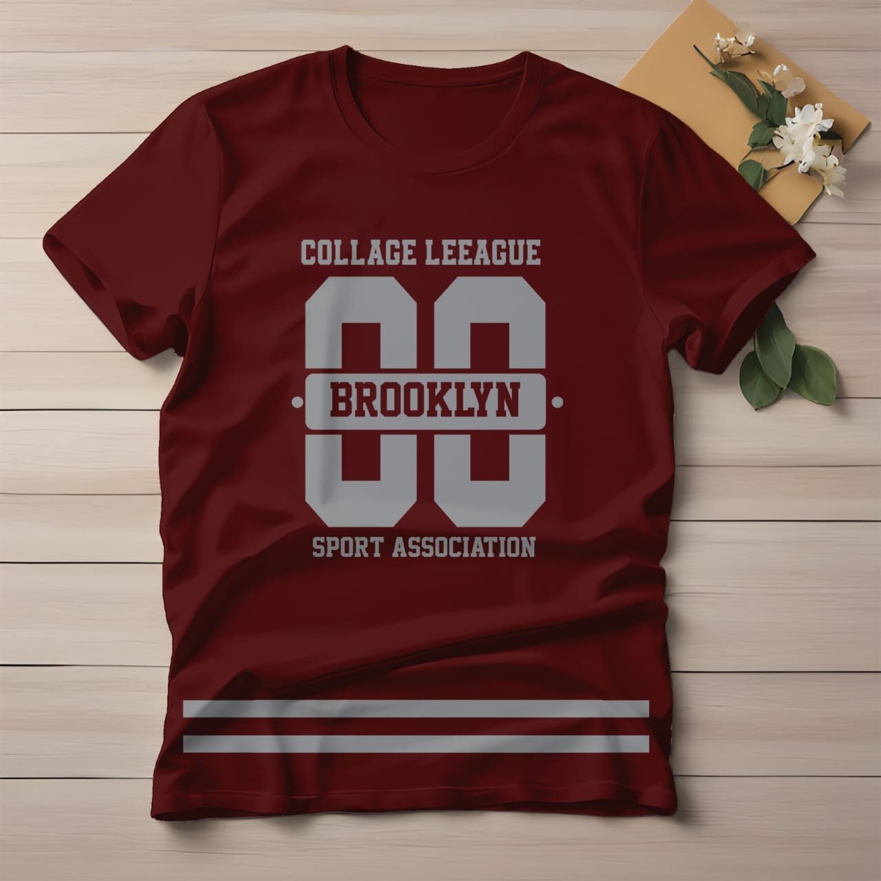 Half Sleeve t-shirt print BROOKLYN