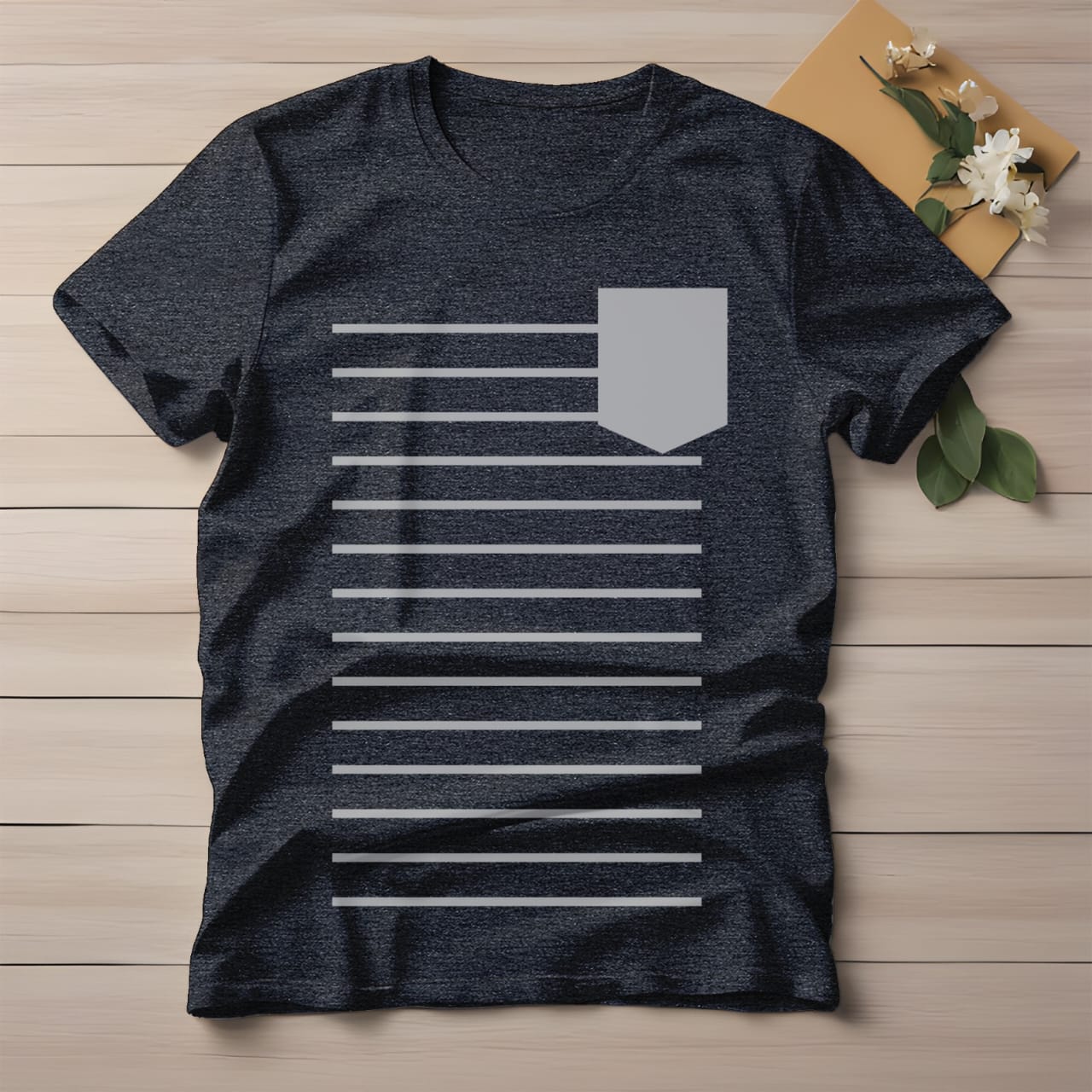 Half Sleeve t-shirt print POCKET