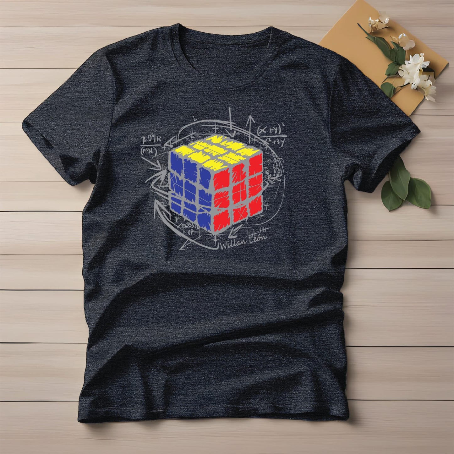 Half Sleeve t-shirt print RUBIK'S CUBE