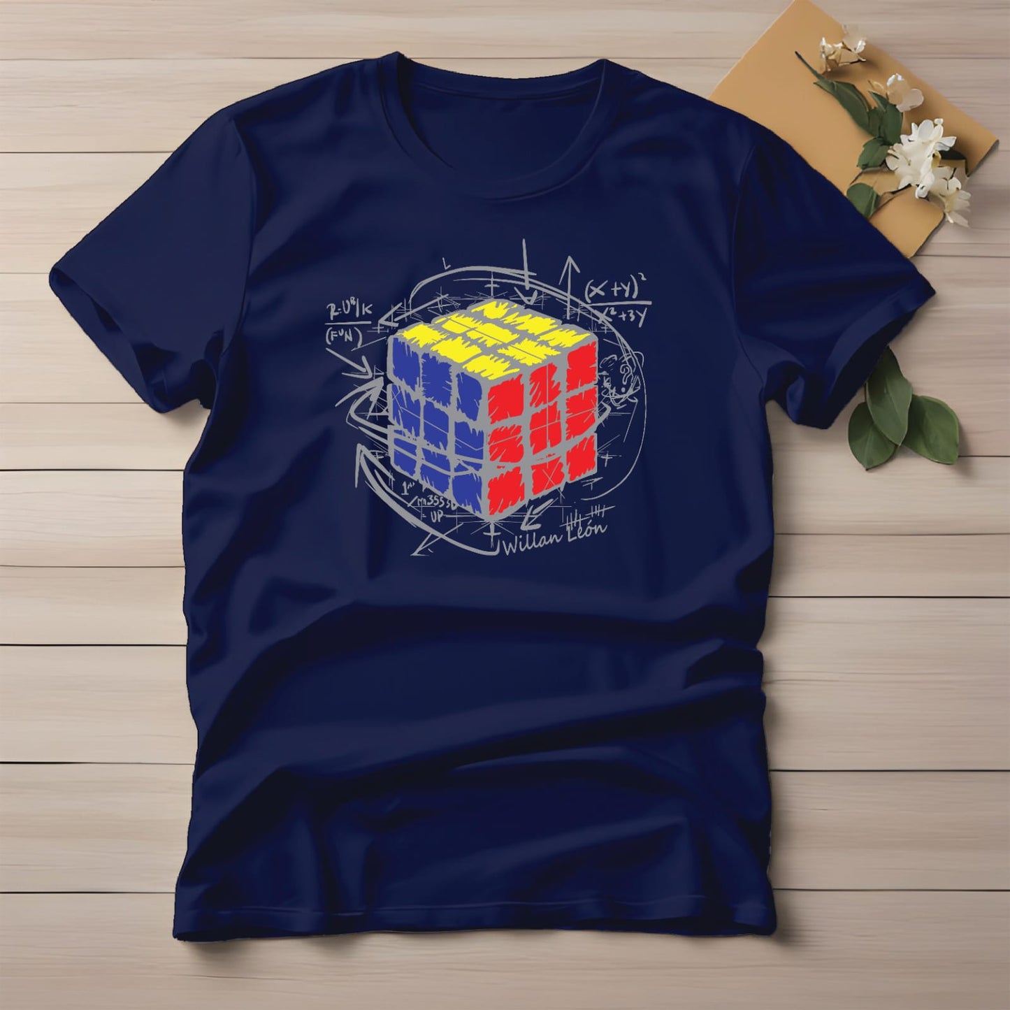 Half Sleeve t-shirt print RUBIK'S CUBE