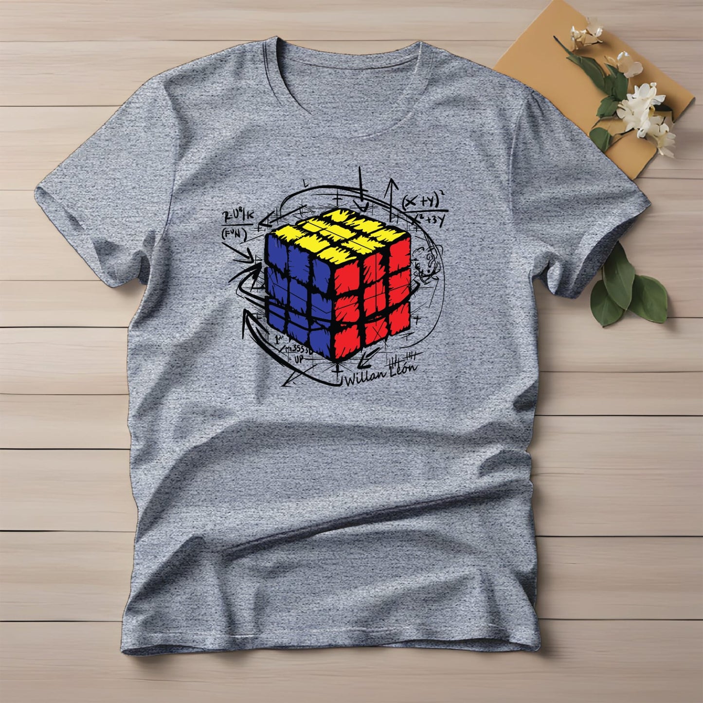 Half Sleeve t-shirt print RUBIK'S CUBE