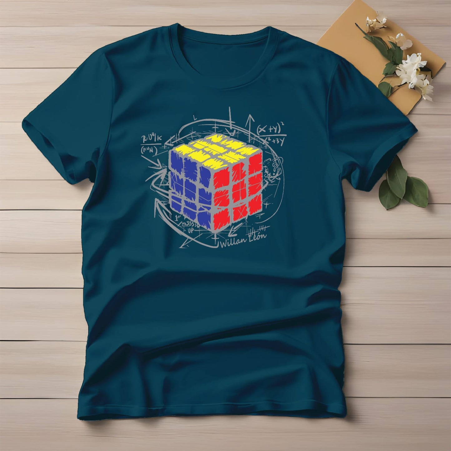 Half Sleeve t-shirt print RUBIK'S CUBE