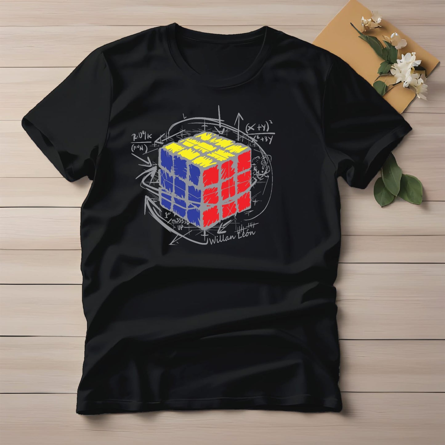 Half Sleeve t-shirt print RUBIK'S CUBE