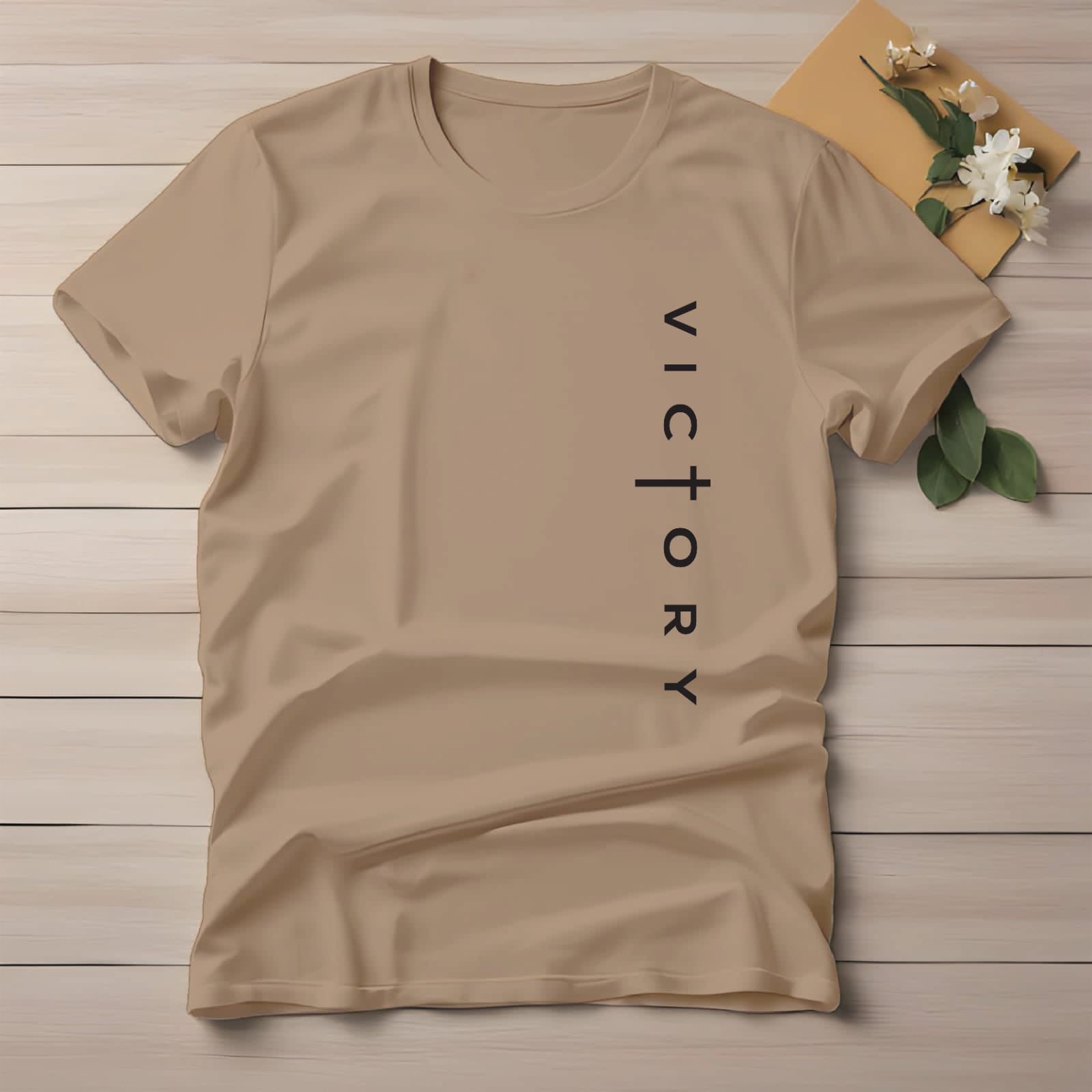 Half Sleeve t-shirt print VICTORY