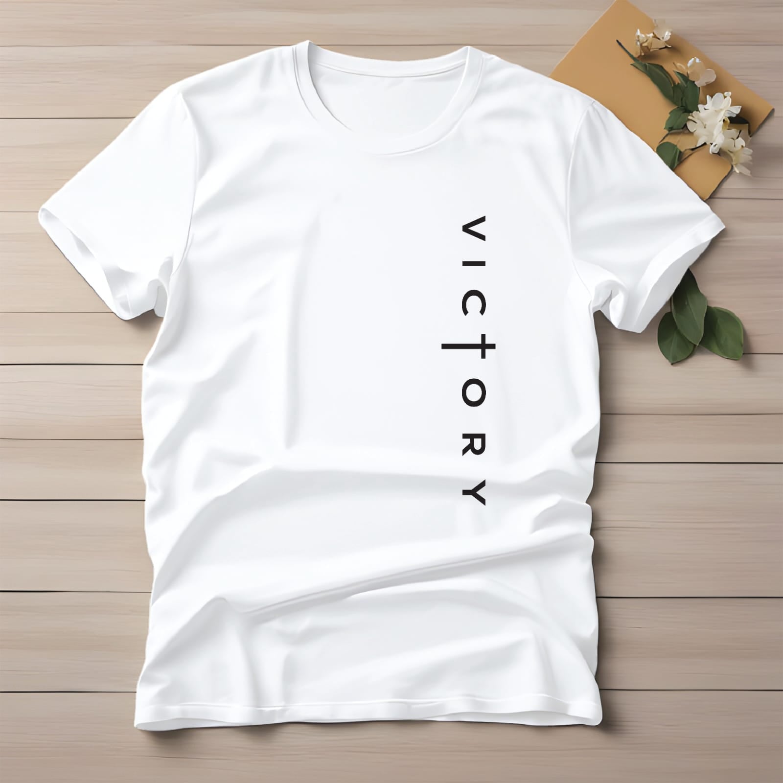 Half Sleeve t-shirt print VICTORY