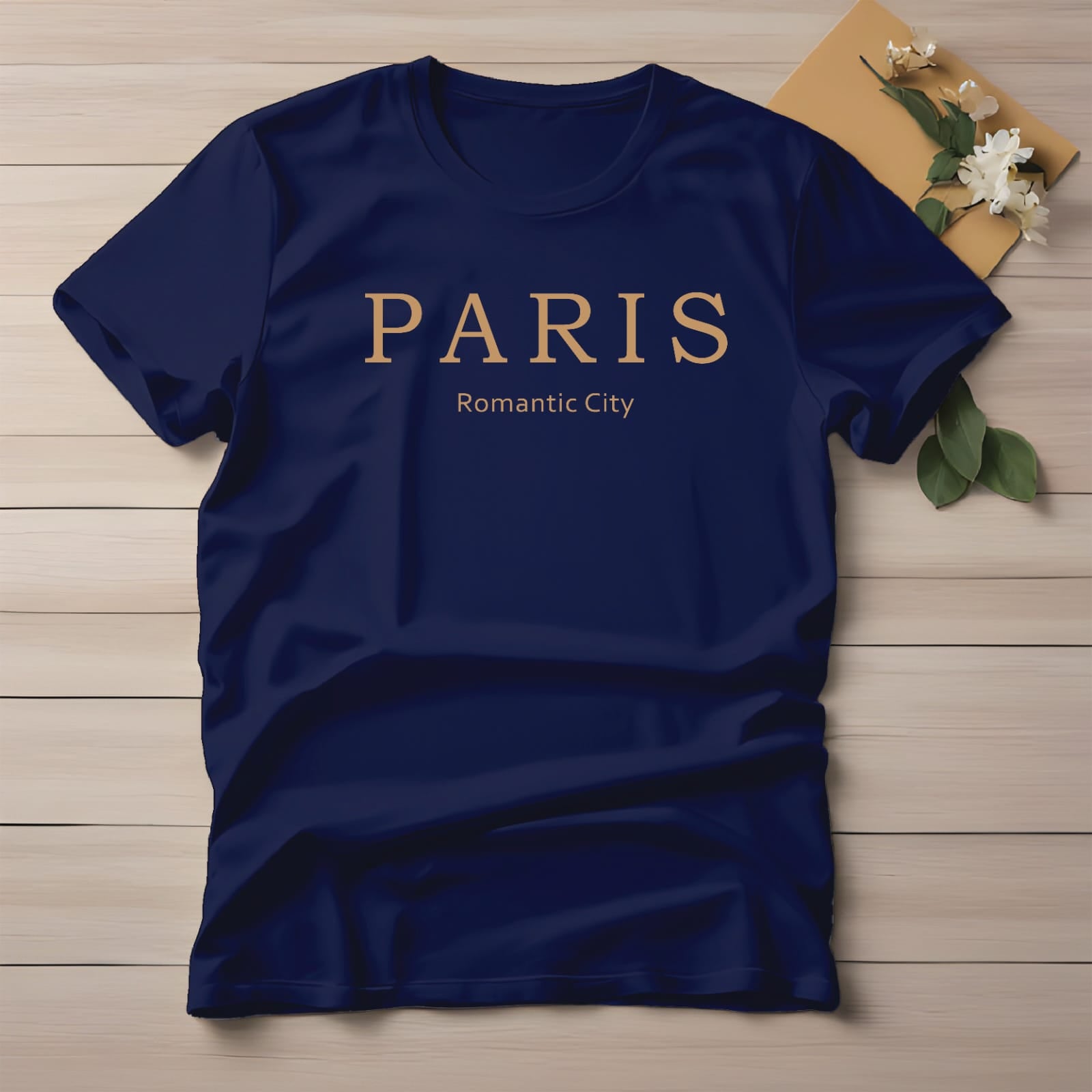 Half Sleeve t-shirt print PARIS romantic city