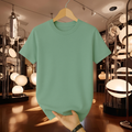 Half Sleeve Solid Premium Cotton T-shirt- Mint