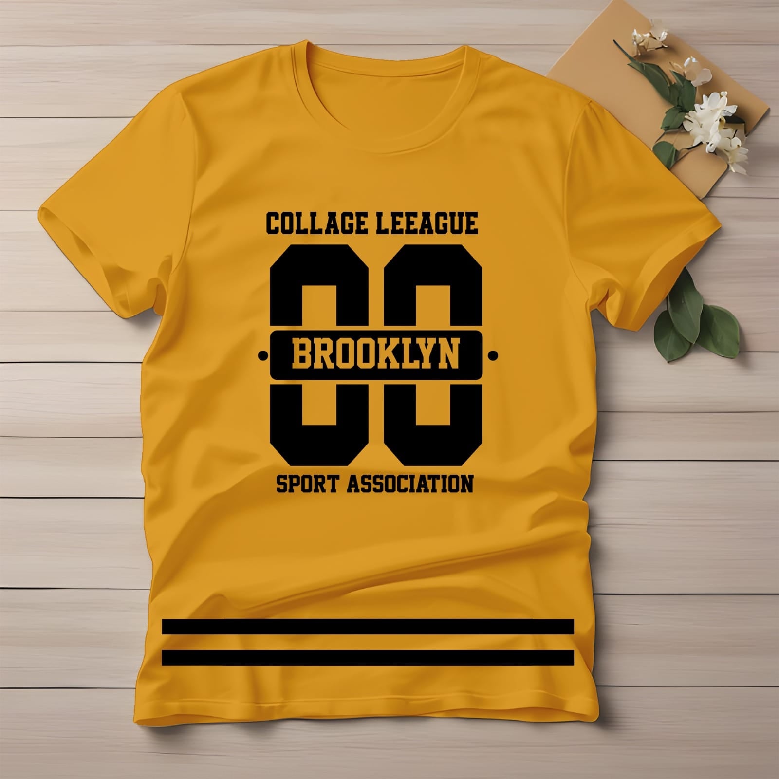 Half Sleeve t-shirt print BROOKLYN